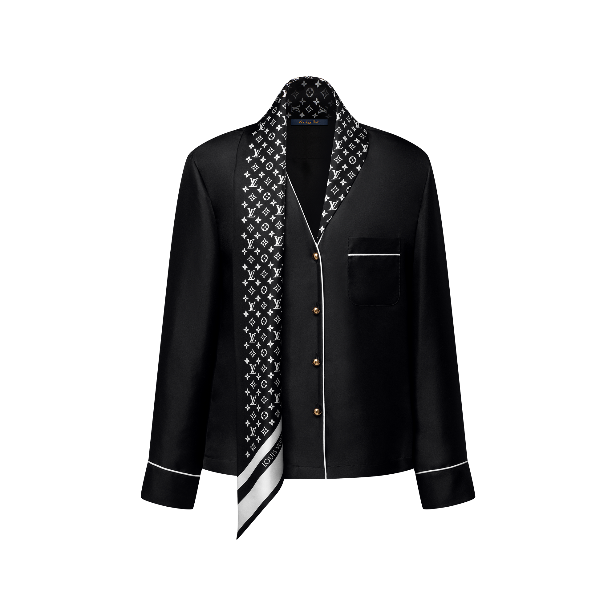 Monogram Scarf Pajama Top - Women - Ready-to-Wear | LOUIS VUITTON ®